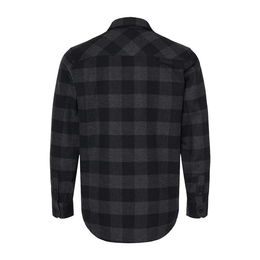 Flannel Black and charcoal back
