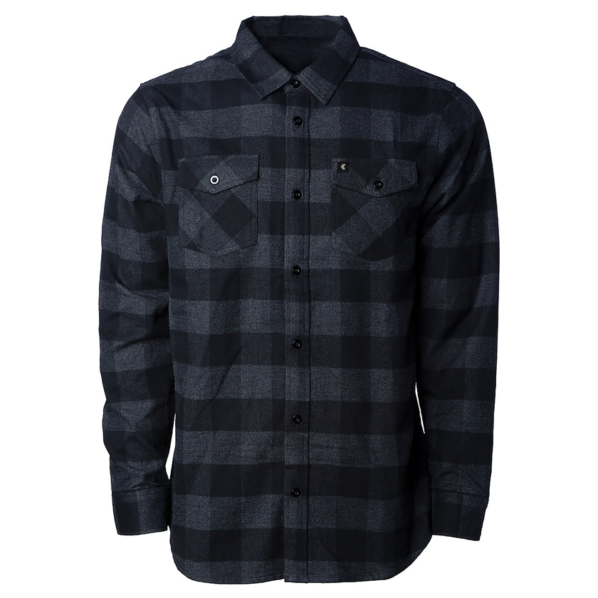 Flannel Black and charcoal