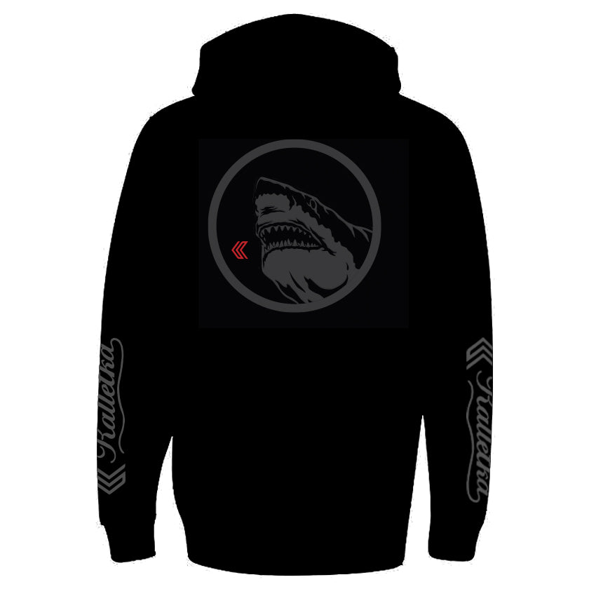 Great white shark art on Black sweatshirt