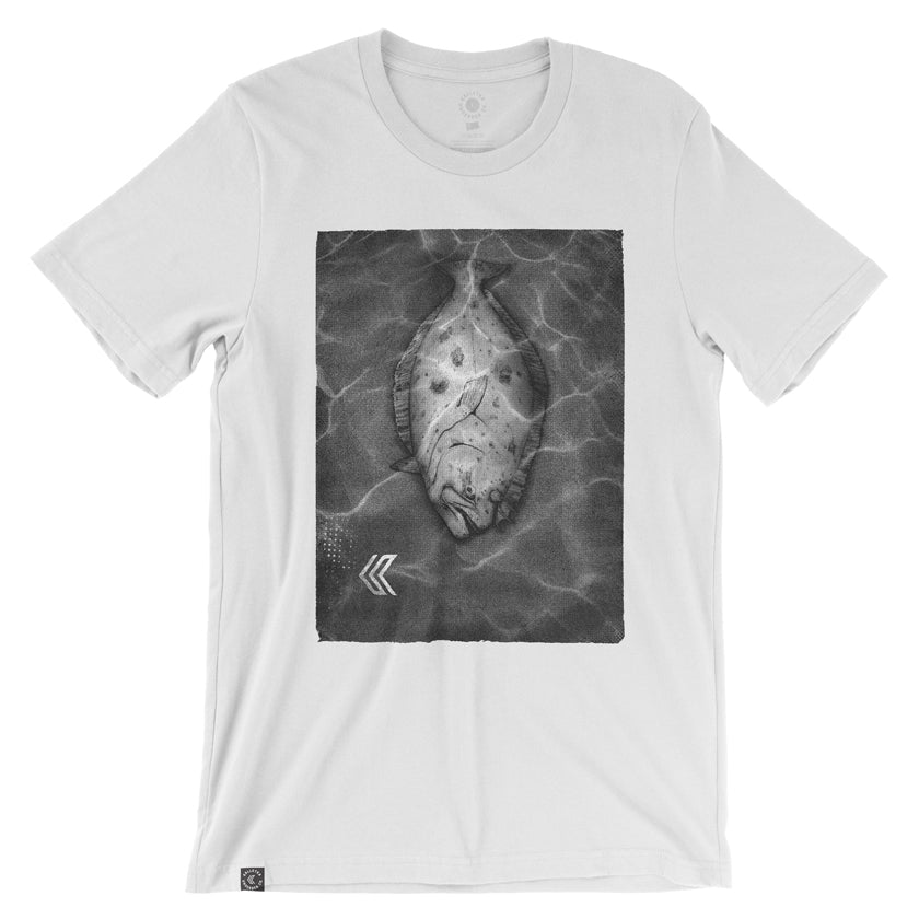Halibut Art T-Shirt in White
