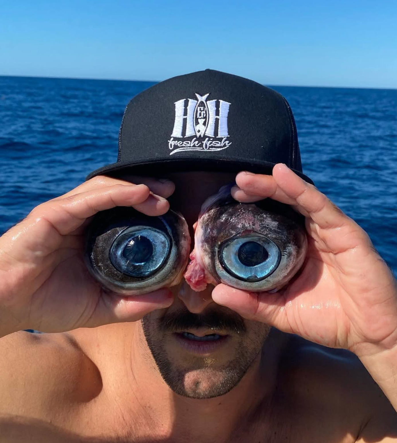Joe Prola Kalletka Ambassador with fish eyes