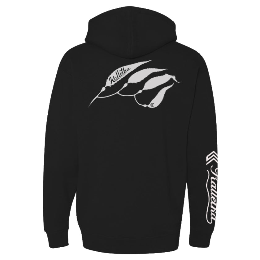 Kelp Strand Hooded Sweatshirt in Black - Back View
