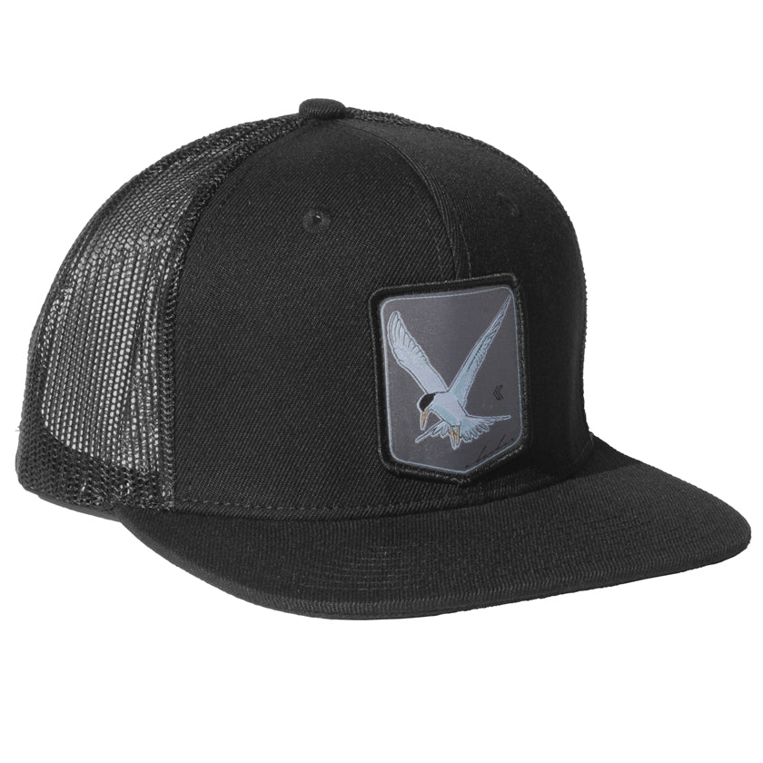 Tern Patch logo on black hat.