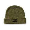 Arch Label Beanie--Olive