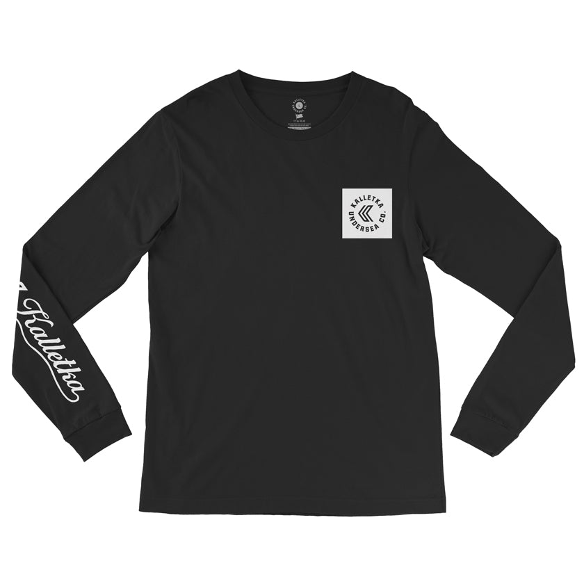 The Kalletka Original Logo Long Sleeve T-Shirt in Black