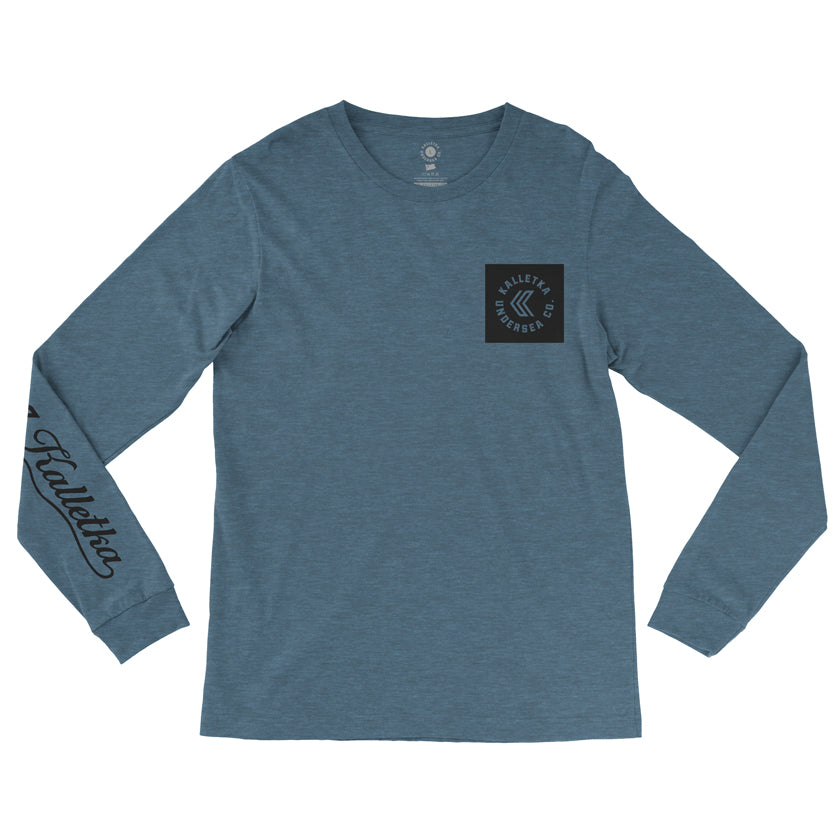 The Kalletka Original Logo Long Sleeve T-Shirt in Indigo