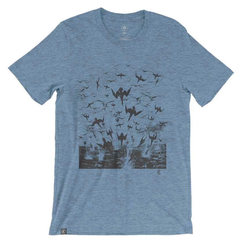 Bird Bomb T-Shirt in Cabo Blue