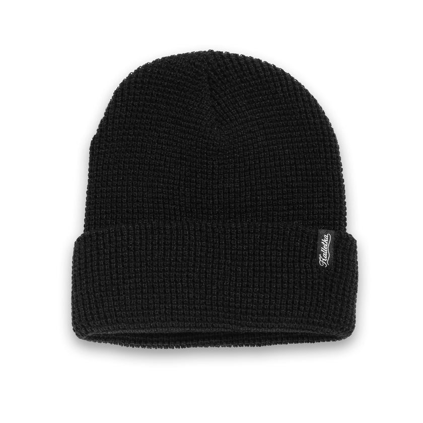 Kalletka Cursive Label Beanie - Black Color