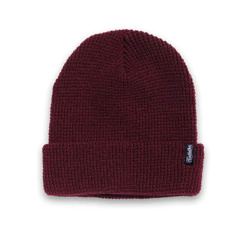 Kalletka Cursive Label Beanie - Maroon Color