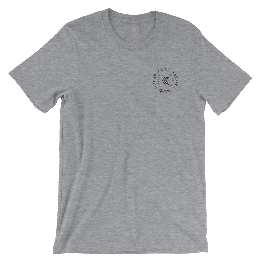 Fillet Knife T-Shirt in Heather Grey - front view