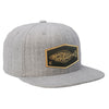Halibut Patch Wool Blend Trucker ---Heather Grey-Tan Patch