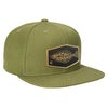 Halibut Patch Wool Blend Trucker ---Olive-Tan Patch