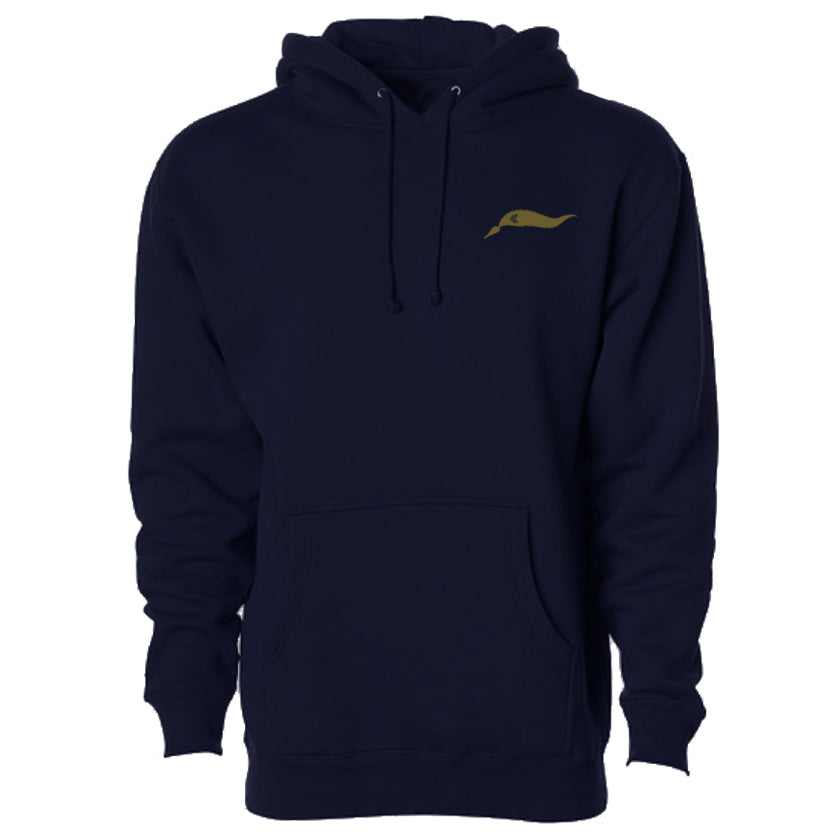 Kelp Strand Hooded Sweatshirt in Navy - Front View