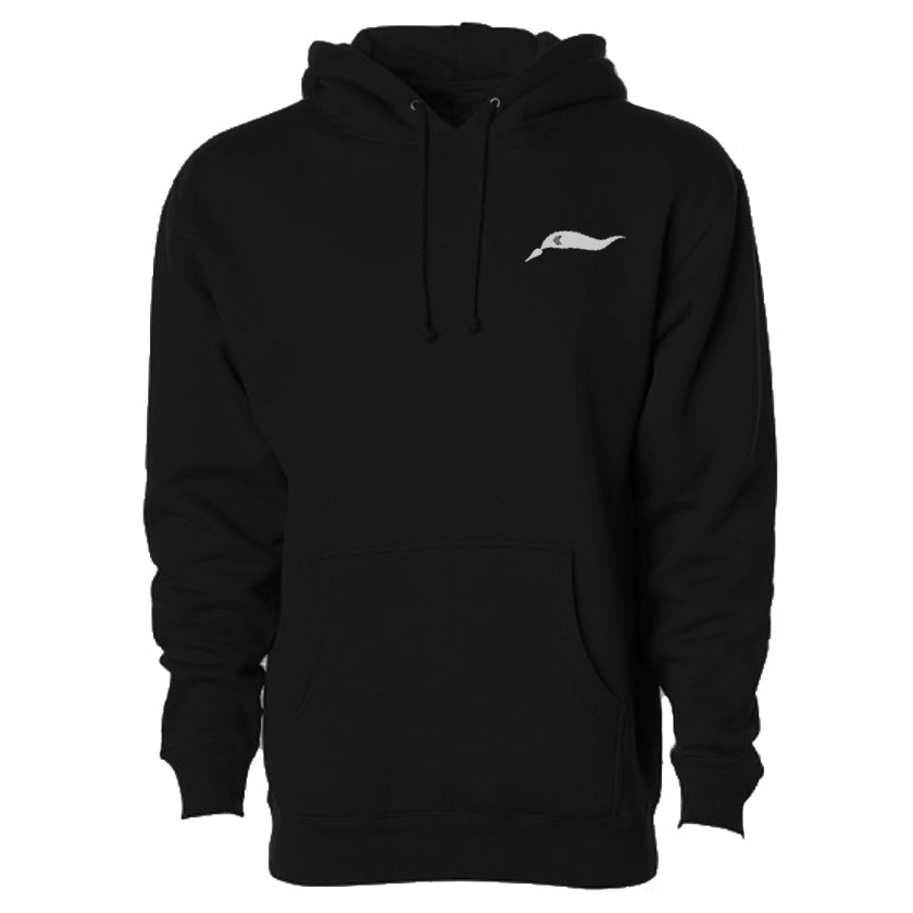 Kelp Strand Hooded Sweatshirt in Black - Front View