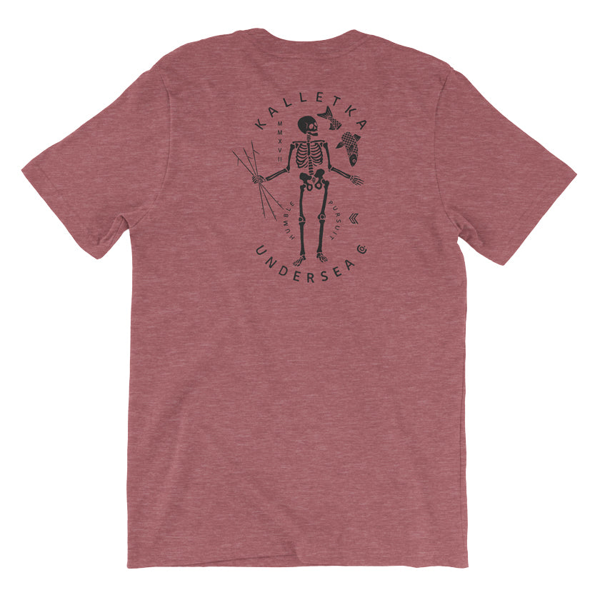 Last Stand T-Shirt in Burgundy back view