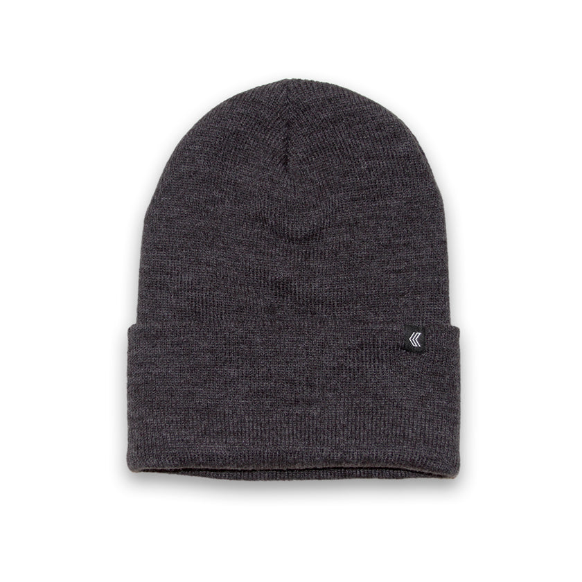 Minimal Black Label Kalletka Beanie in Heather Charcoal
