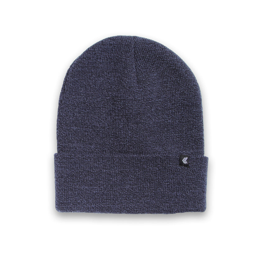 Minimal Black Label Kalletka Beanie in Heather Navy