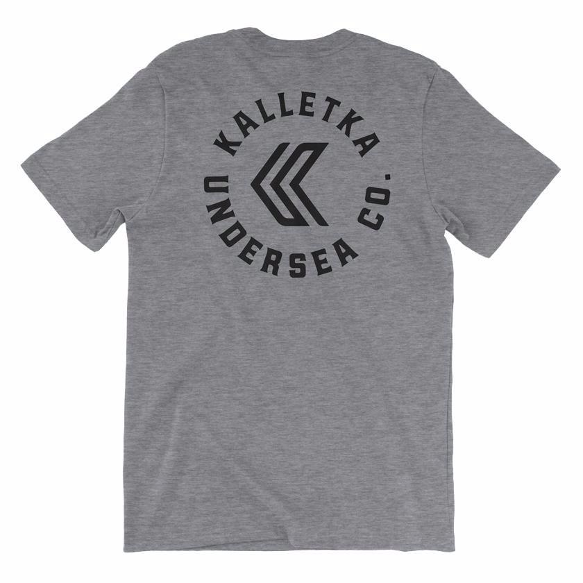 Original Kalletka Logo T-Shirt in Grey - Back View