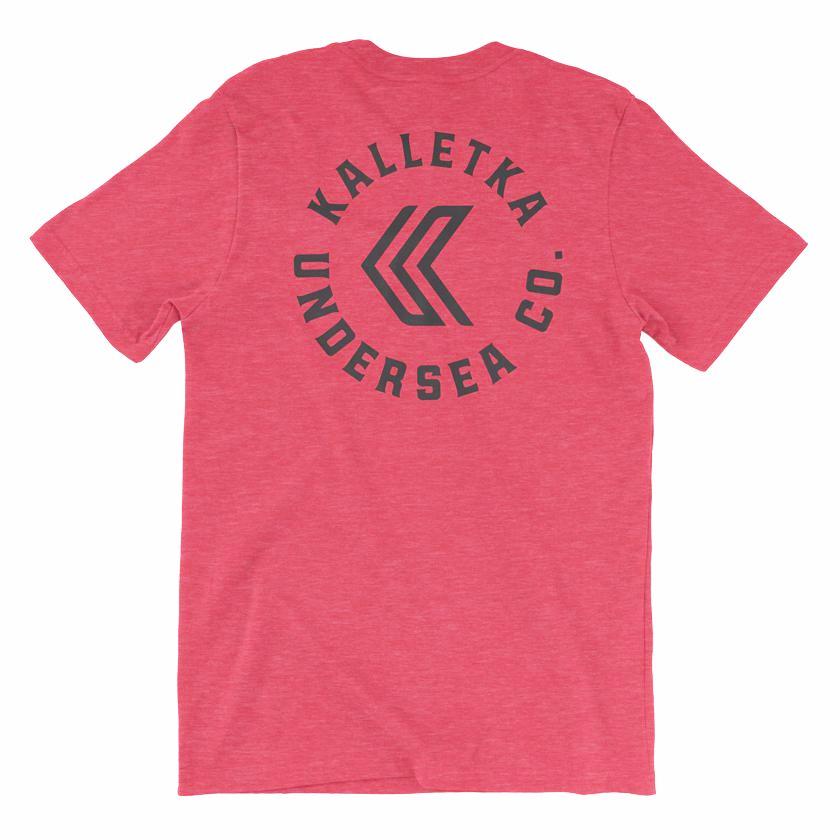 Original Kalletka Logo T-Shirt in Red - back view