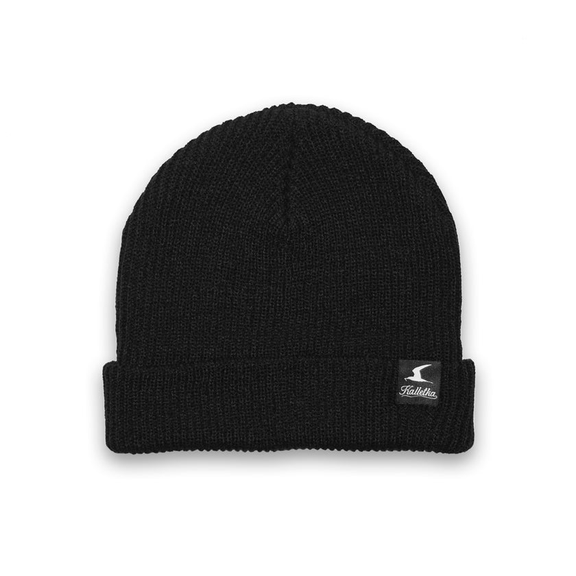 Kaslltka Tern Label Beanie in Black