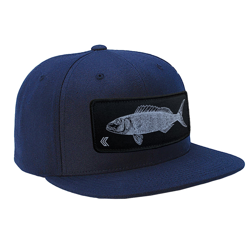 Uku Patch Wool Blend Trucker Hat - Navy/Black