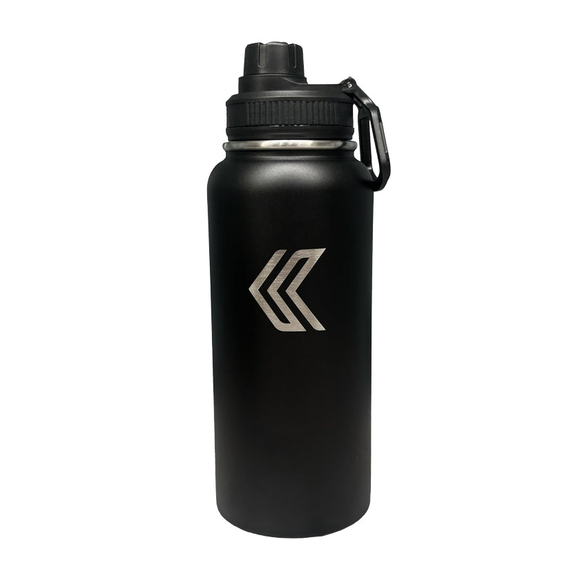 Insulated Water Bottle -- 32oz -- Matte Black