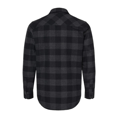 Flannel Black and charcoal back