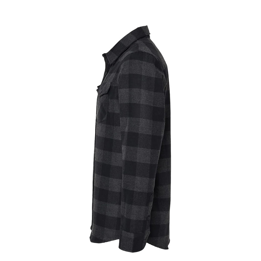 Flannel Black and charcoal side