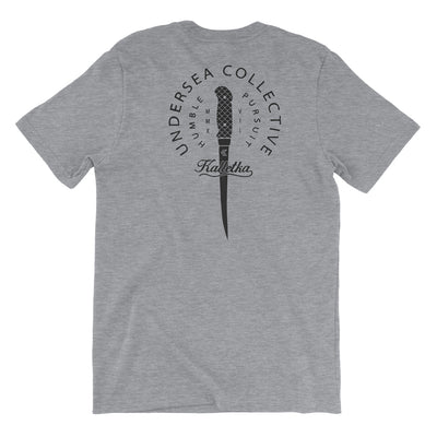 Fillet Knife T-Shirt in Heather Grey - back view