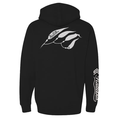 Kelp Strand Hooded Sweatshirt in Black - Back View