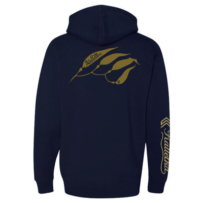 Kelp Strand Hooded Sweatshirt in Navy - Back View
