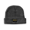 Arch Label Beanie--Charcoal