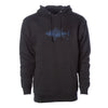 Men's Fleece Hood Sweatshirt - Day Of The Dead-Art Series "Tuna"--Black