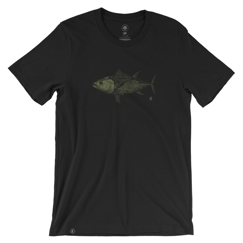 Day of The Dead Series Tuna Art Tee in Black