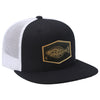 Hali Patch Mesh Back Trucker ---Black/White-Tan Patch