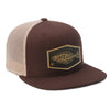 Hali Patch Mesh Back Trucker ---Brown-Tan Patch