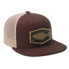 Halibut Patch Mesh Back Trucker ---Brown-Tan Patch