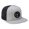 Circle Patch Mesh Back Trucker with Patch---Grey/Black