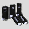 Crew Sock - Black (2 pairs)