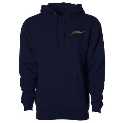 Kelp Strand Hooded Sweatshirt in Navy - Front View