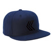 Embroidered Logo Wool-Blend Snapback--Navy