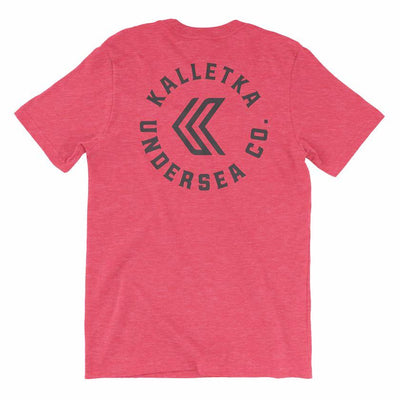  Original Kalletka Logo T-Shirt in Red - back view
