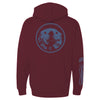 Men's Fleece Hood Sweatshirt - Mad Otter--Maroon