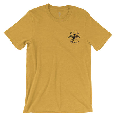 Cormorant Tee in Mustard - front view