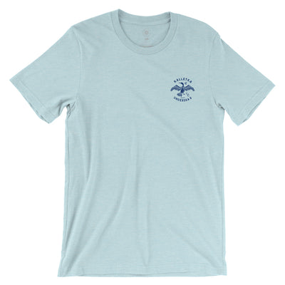 Youth Cormorant Tee in Blue - front view
