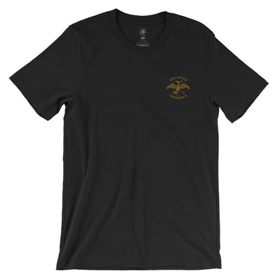 Youth Cormorant Tee in Black - front view