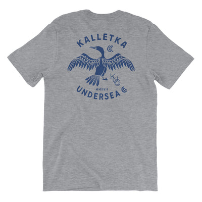 Youth Cormorant Tee in Grey - back view