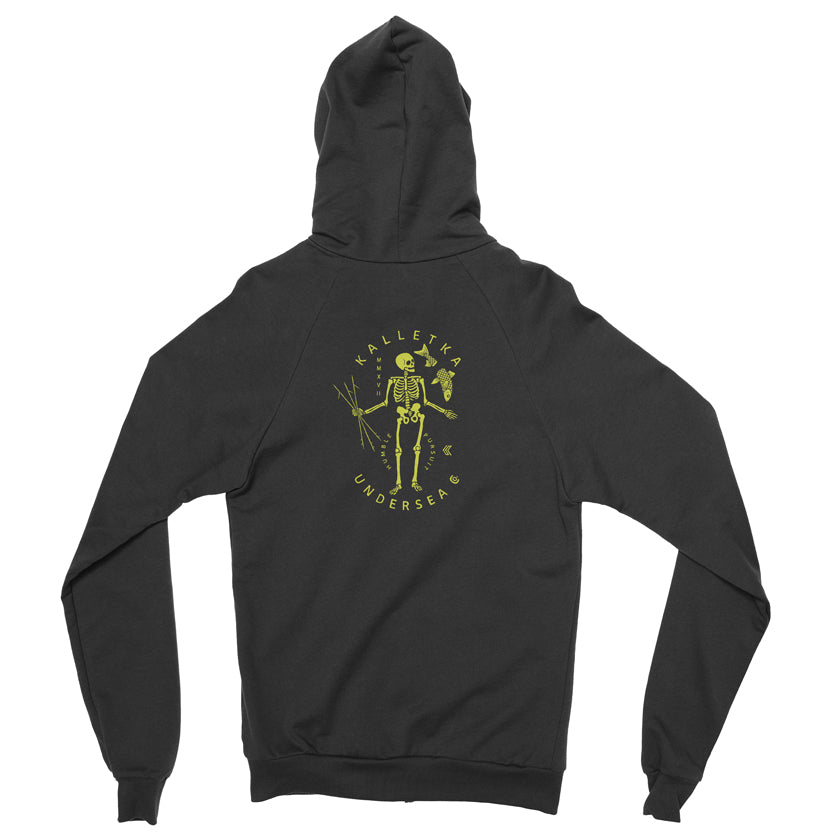 Last Stand Men’s Fleece Zip Hood Sweatshirt – Back View